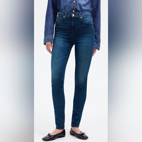 Madewell 10" High-Rise Skinny Jeans NWT size 23 - Picture 1 of 6